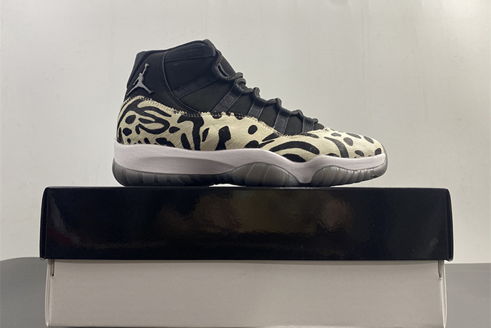 Air Jordan 11 “Animal Instinct” Black / Red / Sail / White