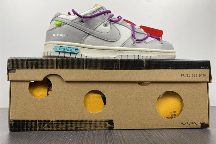 Off-White x Nike Dunk Low "The 50" No.45OW 1-50 DM1602-101