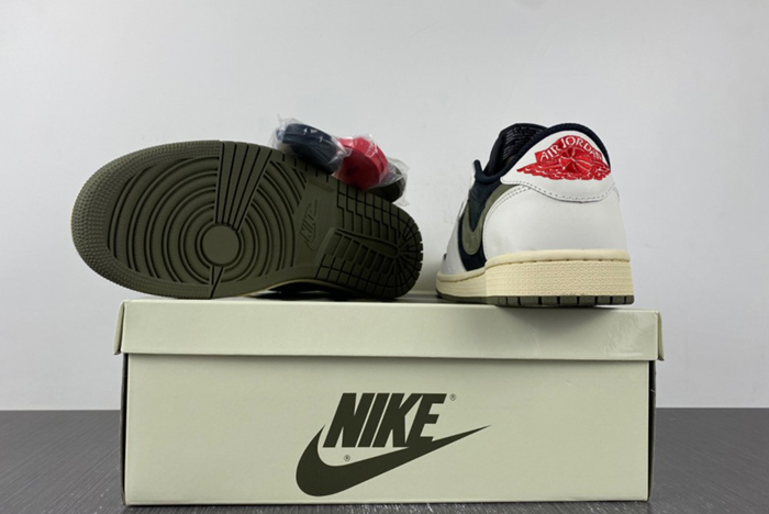 Travis Scott x Air Jordan 1 Low OG Olive DZ4137-106