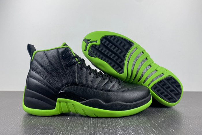 Air Jordan 12 Black and Green