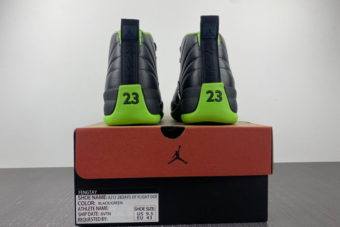Air Jordan 12 Black and Green